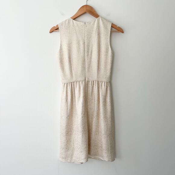 Shoshana Gold Metallic Sleeveless Mini Cocktail Dress, Size 2 - Picture 2 of 8